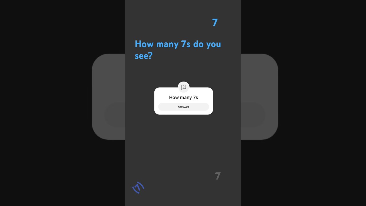 How Many 7s 