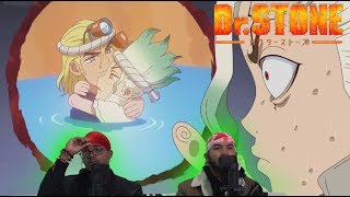 DR STONE EPISODE 22 LIVE REACTION | STUCK BETWEEN A ROCK IN A HARD PLACE