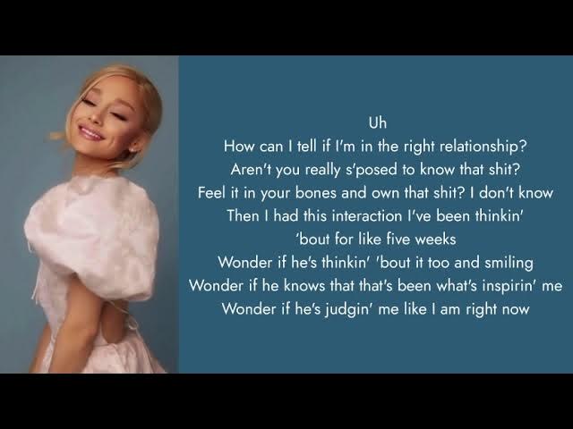 Ariana Grande ~ Intro (end of the world) lyrics