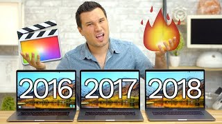 2016 vs 2017 vs 2018 15&quot; Macbook Pro Video Editing Comparison!