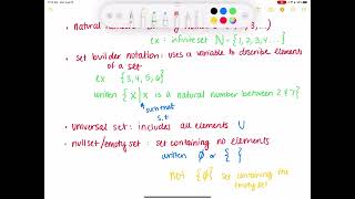 College Algebra R.1 Sets notes
