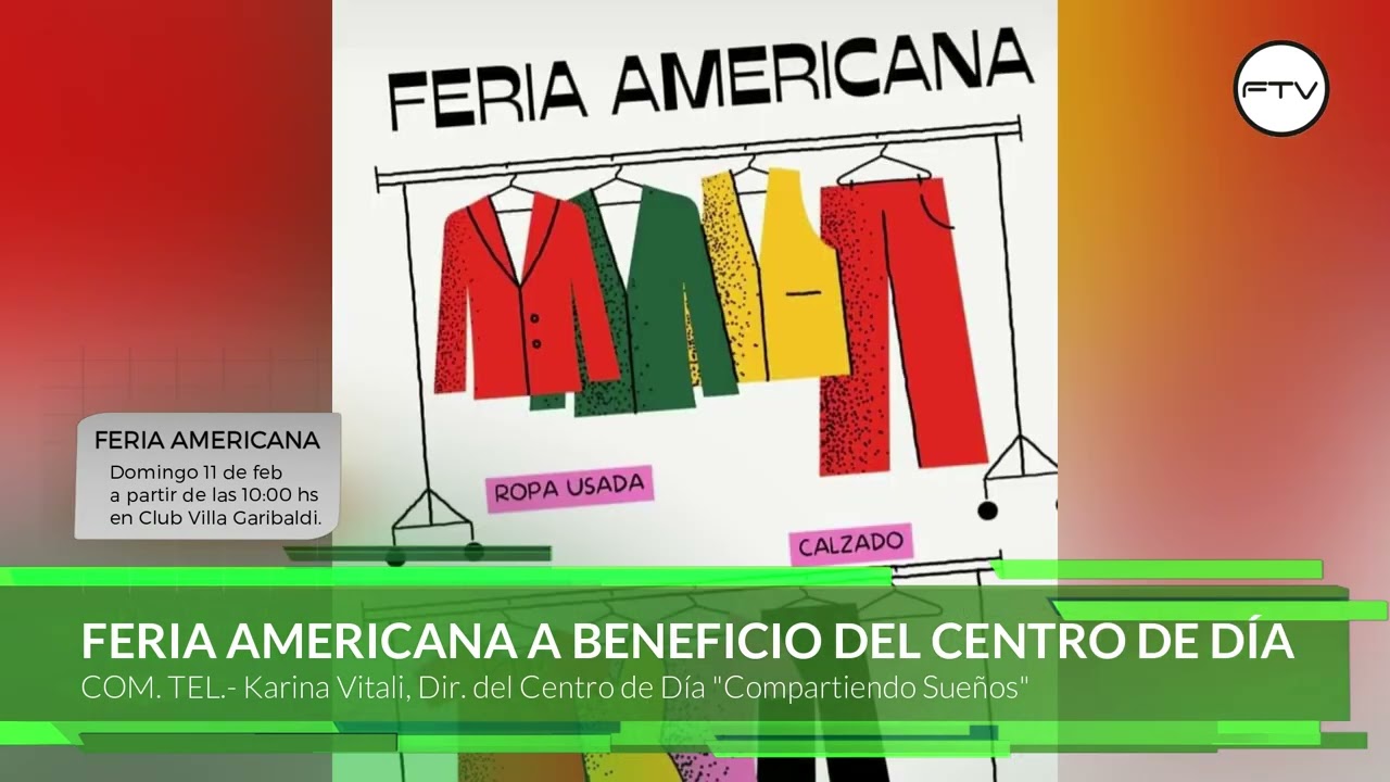 FERIA AMERICANA A BENEFICIO DEL CENTRO DE DÍA 📢 