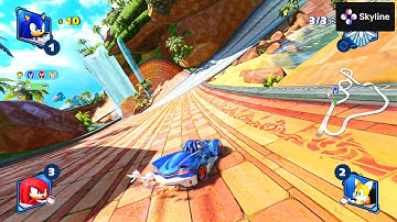 Nintendo Switch Emulator Android - Team Sonic Racing Gameplay (Skyline Edge v52)