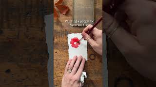How To Paint a Poppy | Mini Watercolor Painting