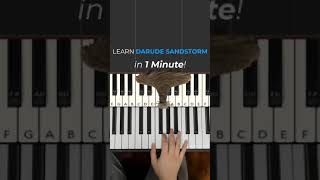 How to play Darude Sandstorm on Piano in Under 1 Minute