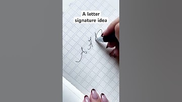 Your name starts with an A? Watch this! #calligraphy #signature #signatureideas