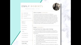 Modern Resume Tutorial