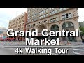 【4k】Grand Central Market, Downtown Los Angeles Walking Tour | 4k Ambient music