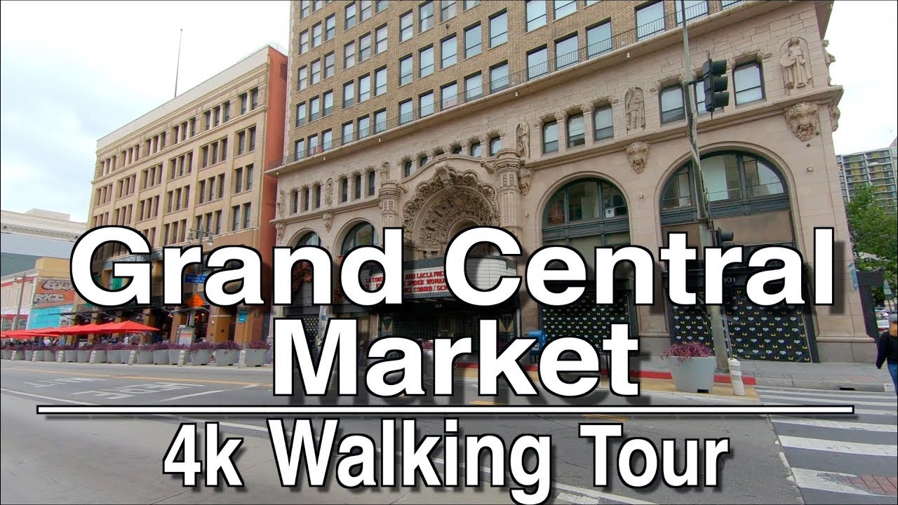 ⁣Grand Central Market Walking Tour | 4k  Ambient music