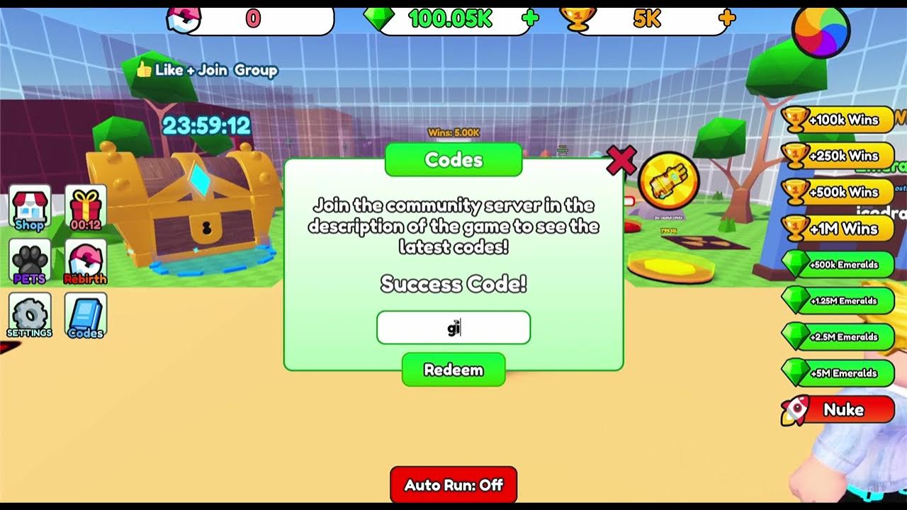 Every Second You Get +1 Emerald Codes Wiki 2023 October YouTube