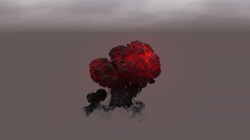 Explosion Sim in Houdini and Render in Blender Cycles