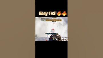 easy 1v3 🔥 #bgmi #shorts #1v3 #easy #clutch