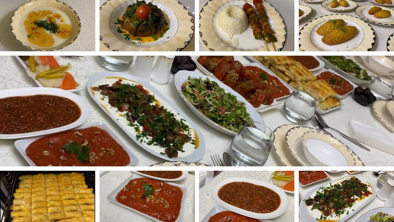 Ramazan Sofrası | Patlıcan Kapama, Büzgü Börek, Acılı Ezme ve daha fazlası😋 #ramazanmenüsü
