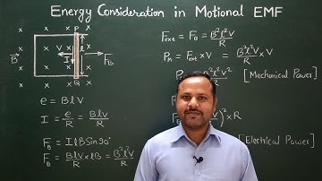 9. Energy consideration in motional EMF | 12th | physics handwritten notes #cbse