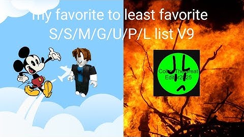 My favorite to least favorite S/S/M/G/U/P/L list