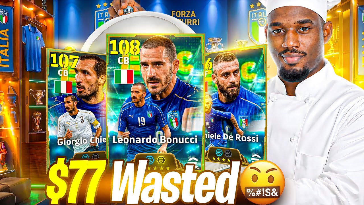 Prof BOF Wastes $77 On POWER TACKLE Pack🤬CHIELLINI, BONUCCI & DE ROSSI Finished Me☠️