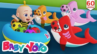 The Colors Song (Soccerball Baby Shark) + more nursery rhymes & Kids songs - Baby yoyo