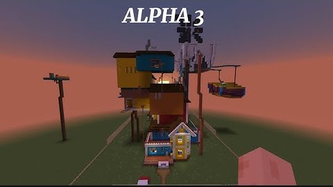 I Made Hello Neighbour alpha 3 IN MINECRAFT(Map tour and not all of it)