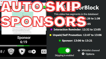 How to use SponsorBlock - Skip Sponsors Automatically (Browser Extension)