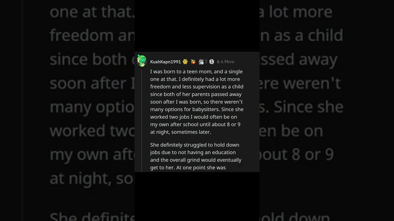 Kids Born To Teen Mom S How Different Is Your Life Compared Other Shorts R AskReddit 
