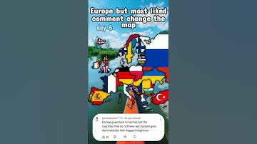Europe but the most liked comment change the map