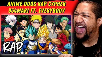 EVERY BAR!? | Reaction to ANIME DUOS RAP CYPHER | 954mari ft. Shwabadi, DizzyEight, & More