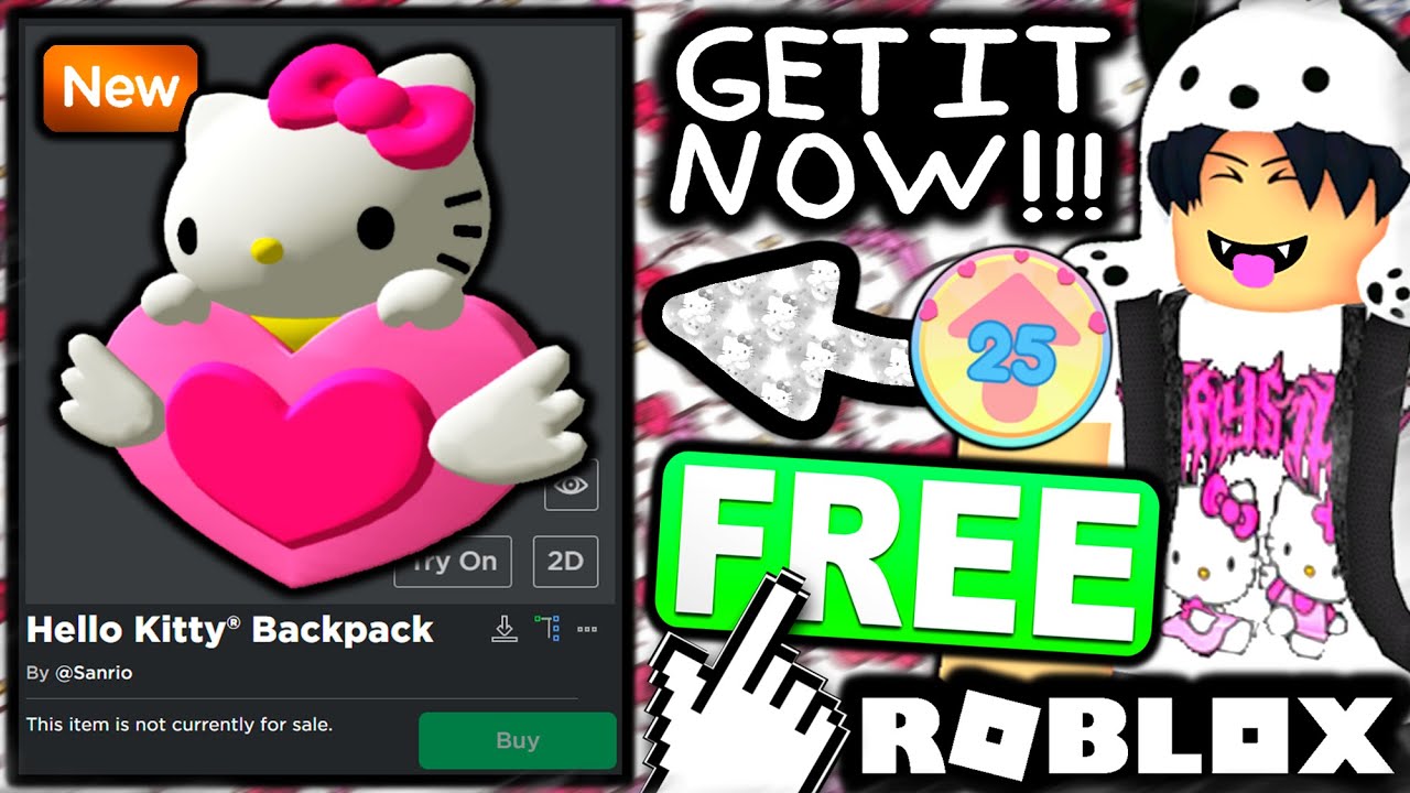 TODOS ITENS GRÁTIS PARA HELLO KITTY NO ROBLOX 