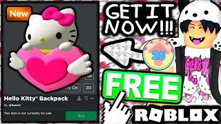 FREE ACCESSORY! HOW TO GET Hello Kitty® Backpack! (Roblox My Hello Kitty Cafe Event)