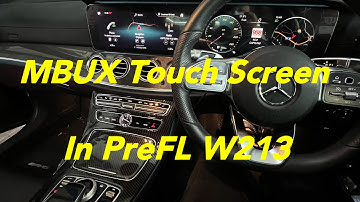 MBUX Touch Screen Retrofit for W213 PreFL Code 549, 256, PBR, AMG Track Pace App, Hi Mercedes How to