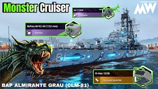 BAP ALMIRANTE GRAU With R-Han 122B & Mi-171ShP 🔥 Just Like Monster ☠️- Modern Warships 