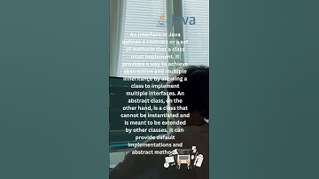 What is the difference between an interface and an abstract class in Java?#youtubeshorts #java#short