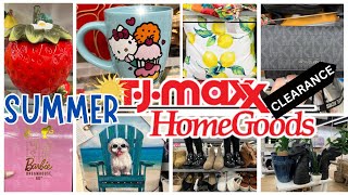 🛒 HOMEGOODS/ TJMAXX SUMMER DECOR SHOP WITH ME 2024- TONS OF NEW ITEMS FOUND AT HOMEGOODS🛒