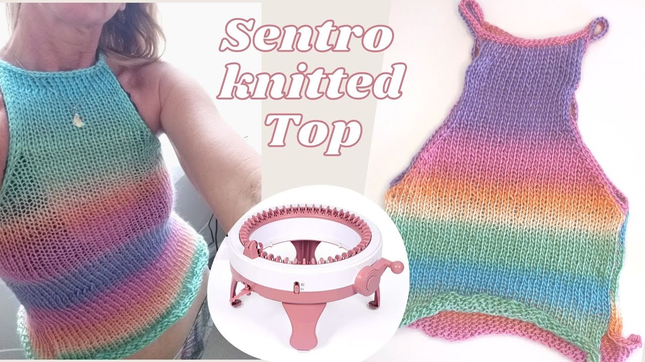 Sentro knitting pattern Top with crochet