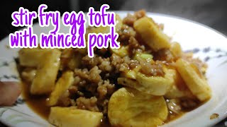 Egg Tofu recipe/Chinese recipe/#eggtofu #chinesefood - by leah vlog