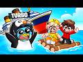 Me hice Pasar por GUGUGAGA PENGUIN en un Barco Hundiéndose!