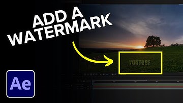 How to Add Watermark in After Effects