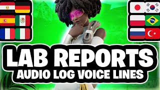 Fortnite Lab Report Doctor Slone Audio Log Voice lines 