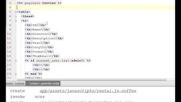 Ruby/Rails 4.0 - Lecture 22/29 - Second Controller,Authentication