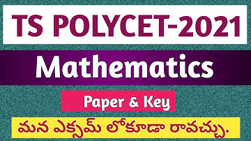 TS POLYCET-2021 Maths Question Paper & Key