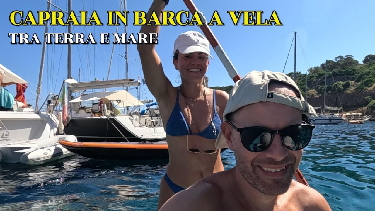 ⁣CAPRAIA IN BARCA A VELA TRA TERRA E MARE