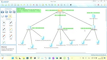 Simple Network using Huawei eNSP Simulator