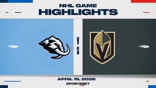Nhl Game 1 Highlights Mammoth Vs. Golden Knights - April 19, 2026