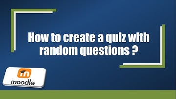 How to choose questions randomly from Question Bank in moodle ?