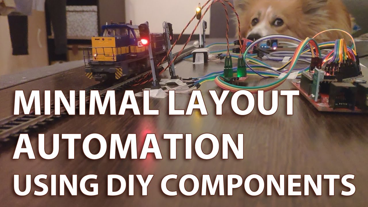 Simple automation of a DIY model railroad layout - YouTube