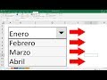 Lista desplegable en Excel  que te lleva a diferentes Hojas Excel