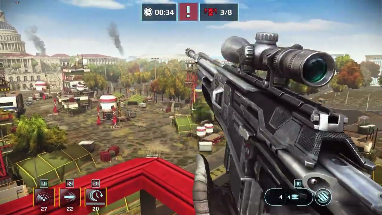 Sniper Fury | Missions | Region 7 : Washington | Sniper | Level 6 To 10