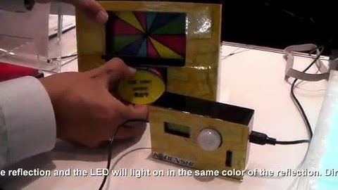 【SENSOR】CEATEC JAPAN 2015 RGB color sensor operation exhibition introduction