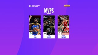 Nebo, Punter, Shields | RS Round 15 tri-MVPs | 2023-24 Turkish Airlines EuroLeague