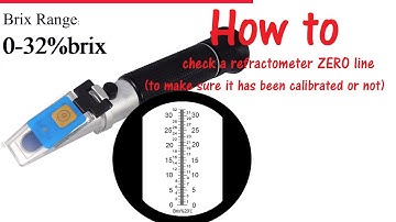 Use a #refractometer to measure the Ebrix/sugar in#fruits step one: zero line checking