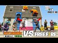 GTA X FREEFIRE : FREEFIRE VS PUBG SUPER MEGA RAMP JUMP CHALLENGE IN CLOCK TOWER & TAJMAHAL: SHINCHAN